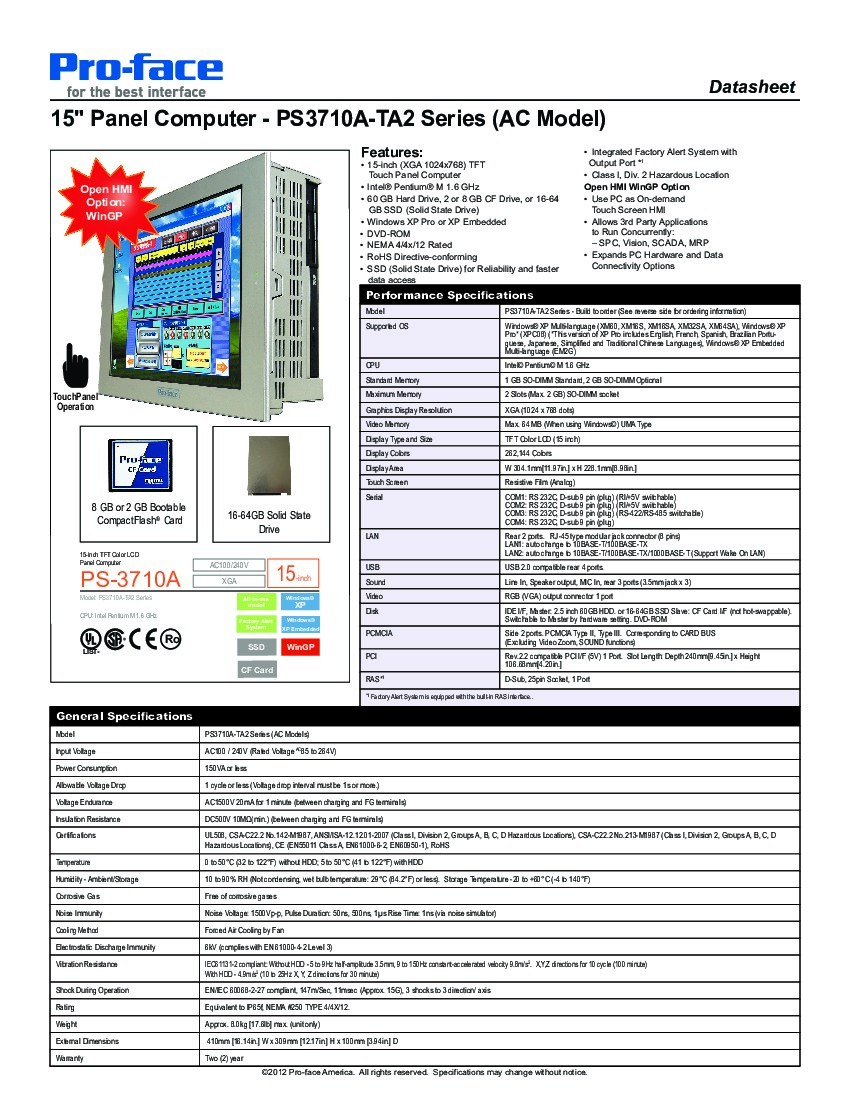 First Page Image of PS3710A-TA2-24V Datasheet.pdf